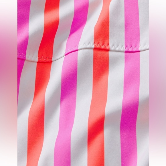 Fabletics Striped Pink and White Women's Swimsuit - Picture 5 of 5